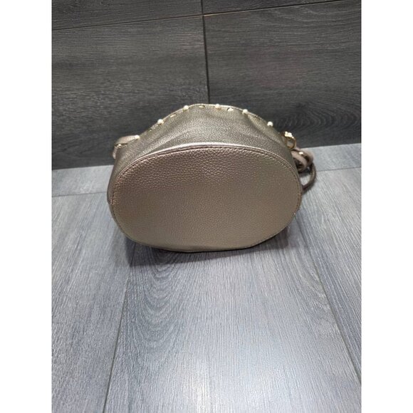 Gianni Bini Collapsable Gold /Pearl Bucket crossbody bag B000441 - Picture 6 of 12